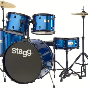 Nur Für Kurze Zeit Stagg Schlagzeug Set TIM122B blau mit Hardware und Becken