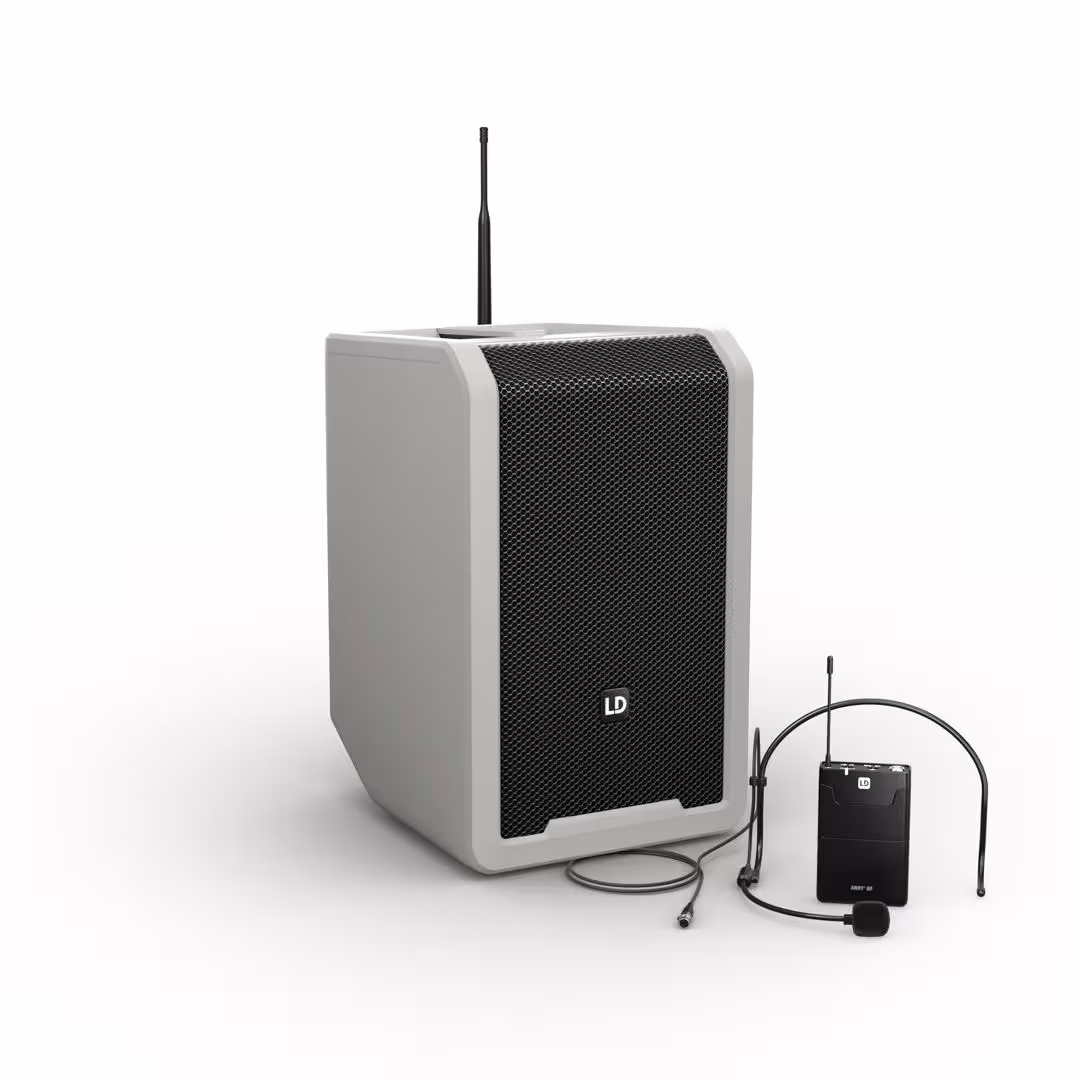 Neu Im Sortiment LD Systems ANNY 8 BPH B6 G mit 1x Headset-Mikrofon, Urban Grey