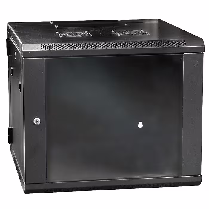 Billig Showgear RCA-WMF-9 - 9HE 19 Zoll Rack-Gehäuse mit Glastür