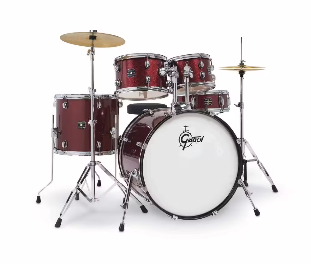 Echt Gretsch Drumset Renegade Ruby Sparkle
