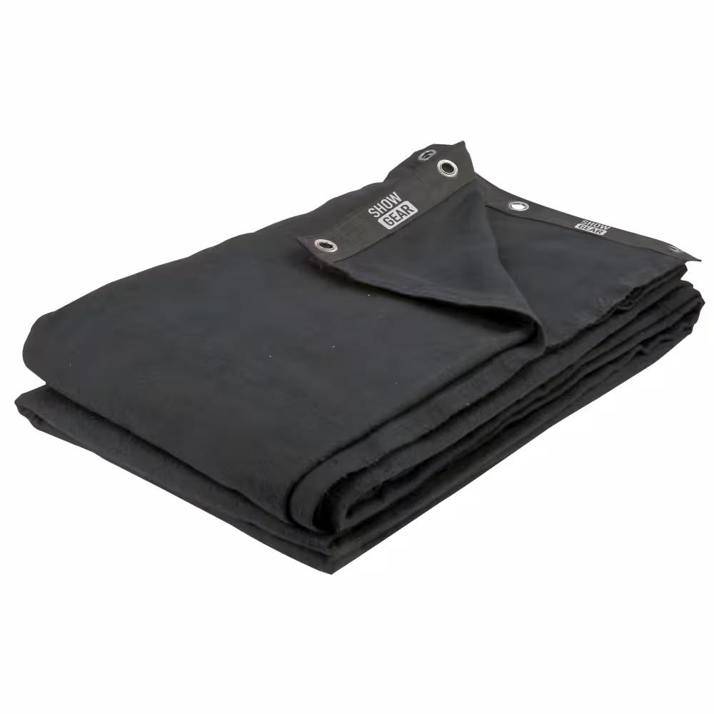 Aktuell Showgear Bühnenmolton - Backdrop 320 g/m² 600cm x 600cm schwarz