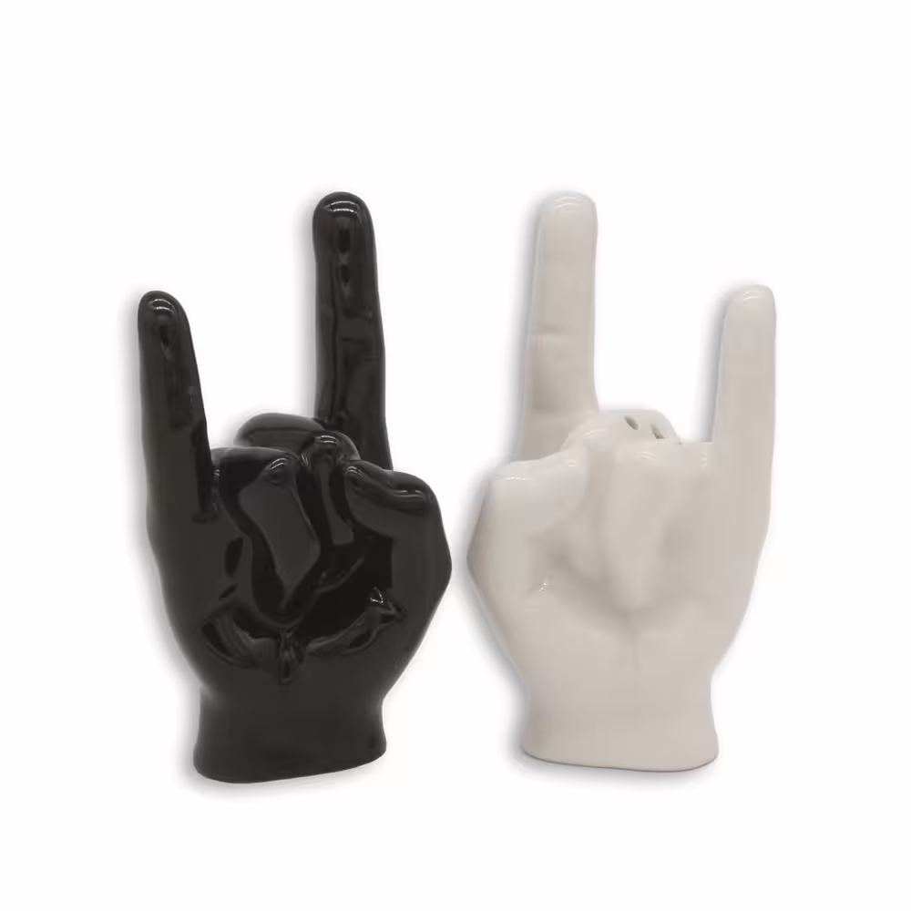 Sale Winkee Rocks Rock Hand Salz- und Pfefferstreuer