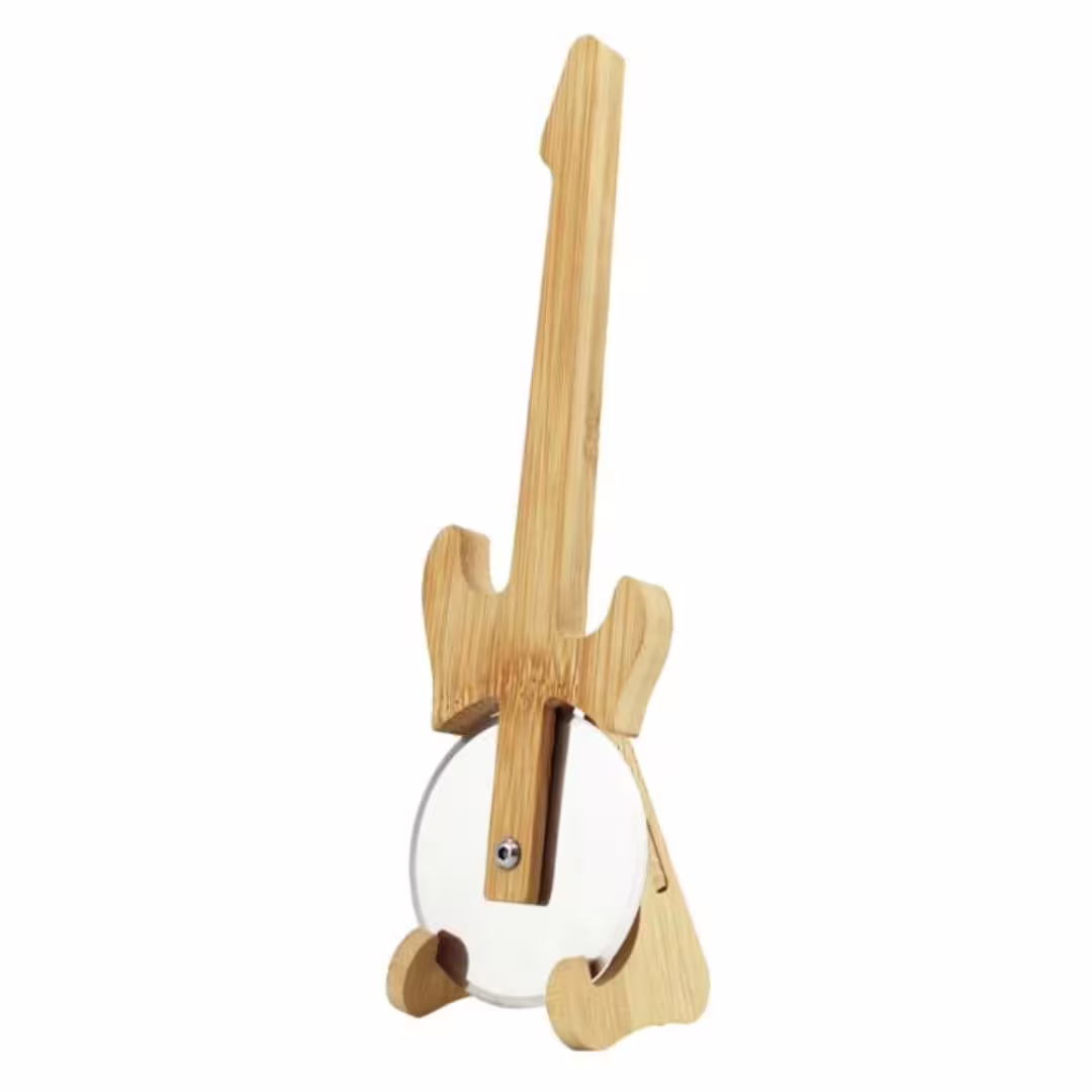 Neu Winkee Rocks Gitarren Pizzaschneider mit Ständer