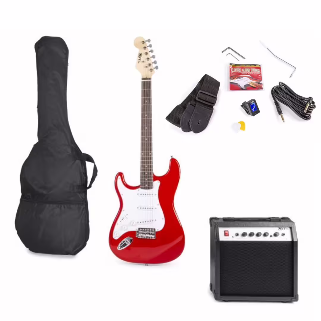 Mega-Angebot MAX GigKit E-Gitarren Starter-Set mit 40W Verstärker - Rot