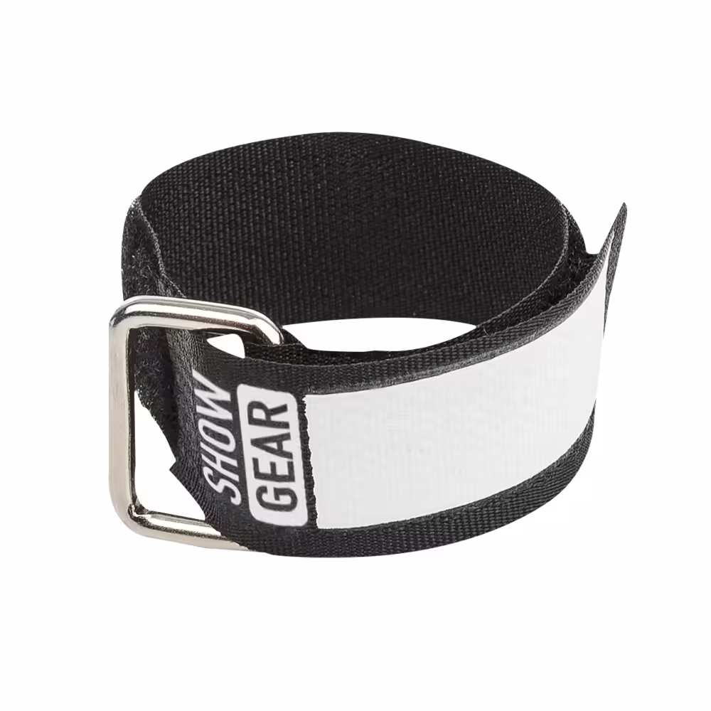 Showgear Kabelklett Set schwarz 20cm 10 Stück Snapfastener Bestseller