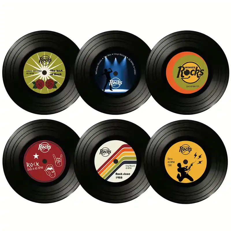 Winkee Rocks Vinyl Rock Untersetzer Kostenloser Versand