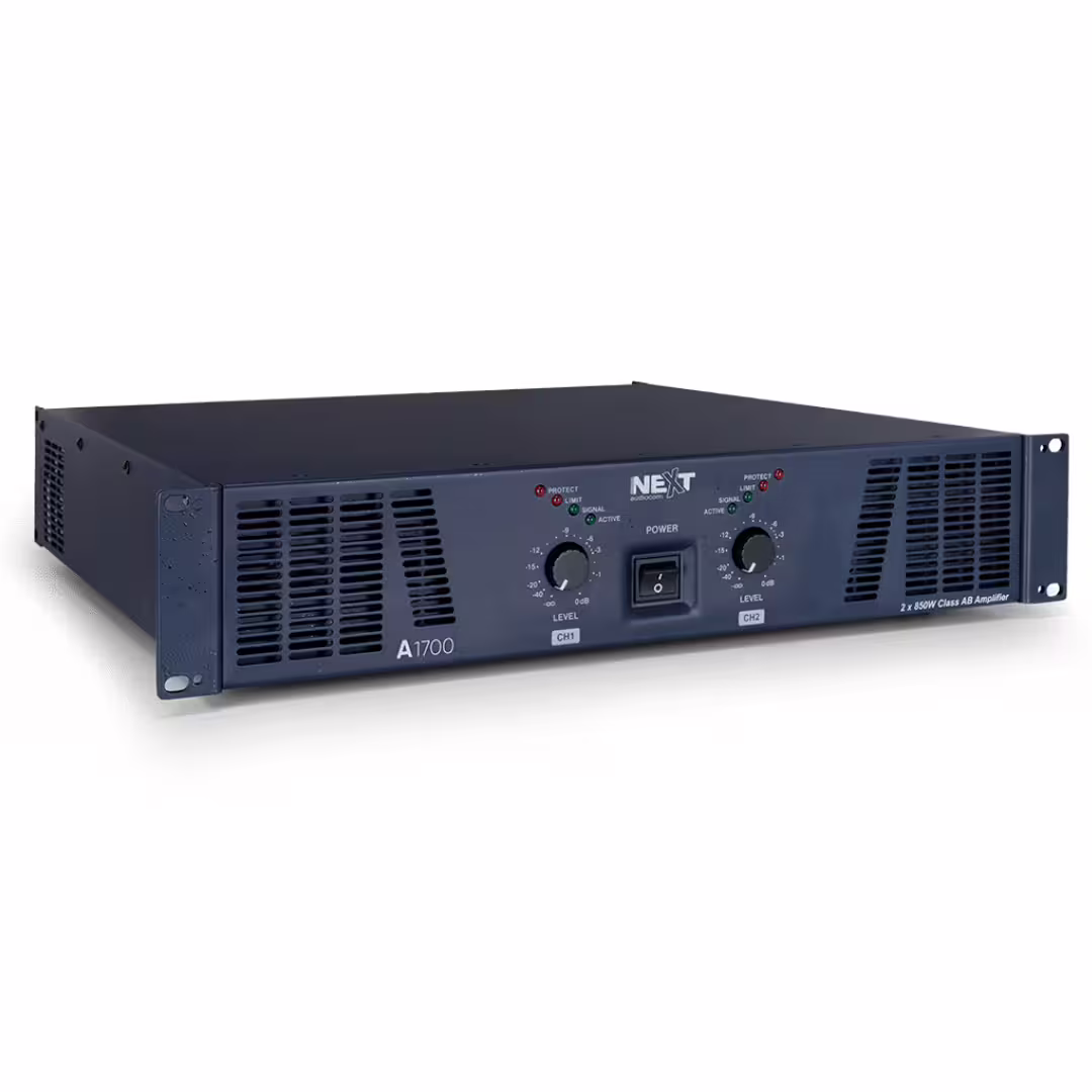 Geprüft NEXT audiocom A1700 - Stereo PA Endstufe 1700W Class AB 2 Ohm stabil
