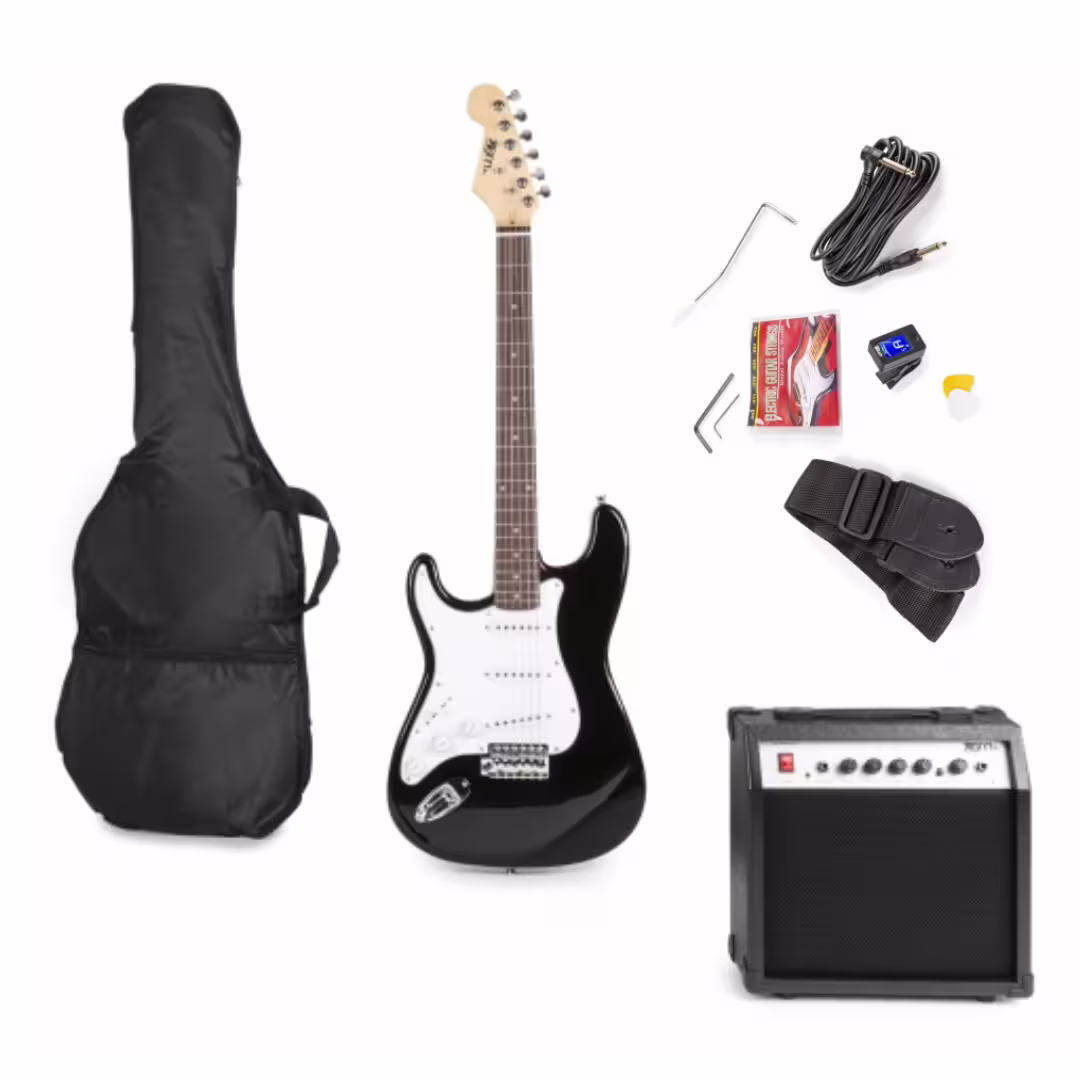 Angebot MAX GigKit E-Gitarren Starter-Set mit 40W Verstärker - Schwarz