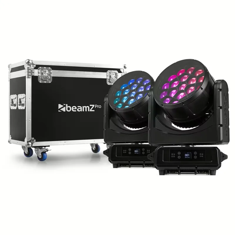 BeamZ Pro Nereid1940 Outdoor LED Moving Head Zoom 19x40W Tourset Schneller Versand