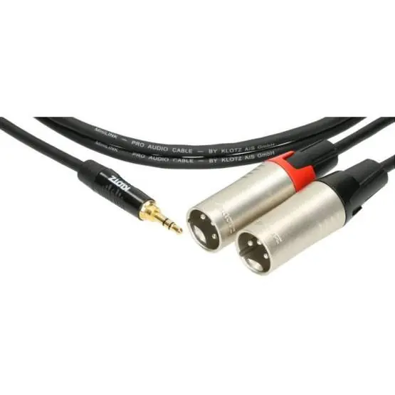 Jetzt Kaufen Klotz KY9-300 MiniLink PRO y-Kabel Mini Klinke 3,5 mm - 2 x XLR male, 3m