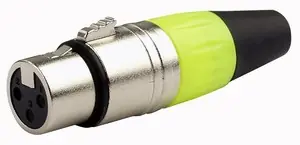 XLR Stecker 3pol female gelb Sonderangebot