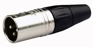XLR Stecker 3pol male schwarz Heißes Angebot