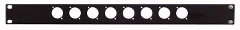 Sonderaktion U-Rackblende mit Löcher für 8 XLR-D Chassis