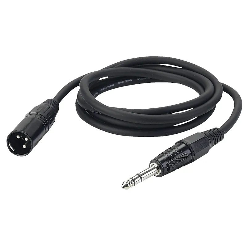 3pol XLR male auf 6,3mm Klinke Stereo 6 Meter Highlight