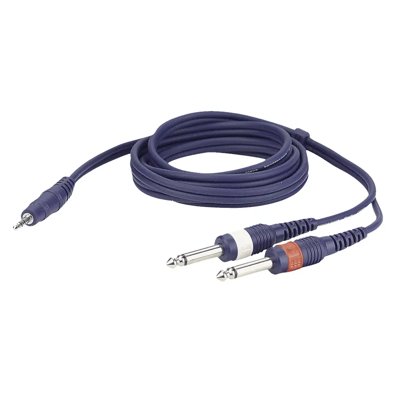 1x 3,5mm Klinke Stereo auf 2x 6,3mm Klinke Mono Kracherpreis
