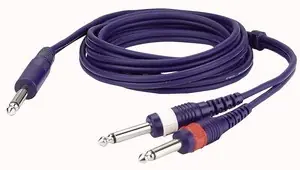 Sichere Zahlung 1x6,3mm Klinke Mono/2x 6,3mm Klinke Mono 3,0 Meter