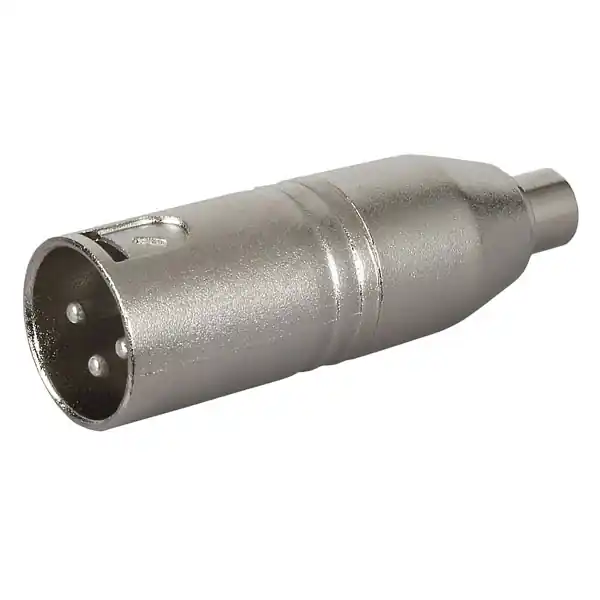 Adapter XLR male 3 pol. auf RCA (Chinch) female Neu Im Sortiment