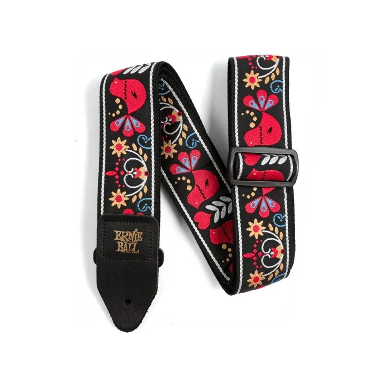 Ernie Ball Jacquard Strap, Redbird Rising Markenprodukt